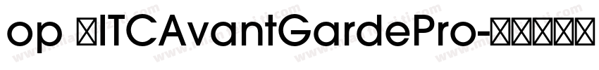 op 用ITCAvantGardePro字体转换